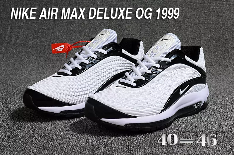 nike air max deluxe fit ebay hot 1999 top white